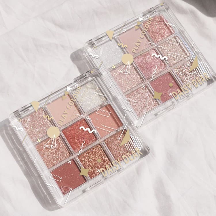 Brown starry sky, matte waterproof eyeshadow palette, 9 colors 4