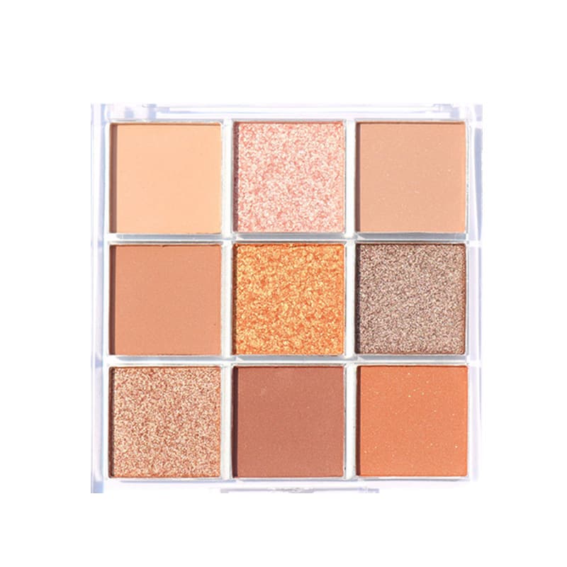 Brown starry sky, matte waterproof eyeshadow palette, 9 colors 5