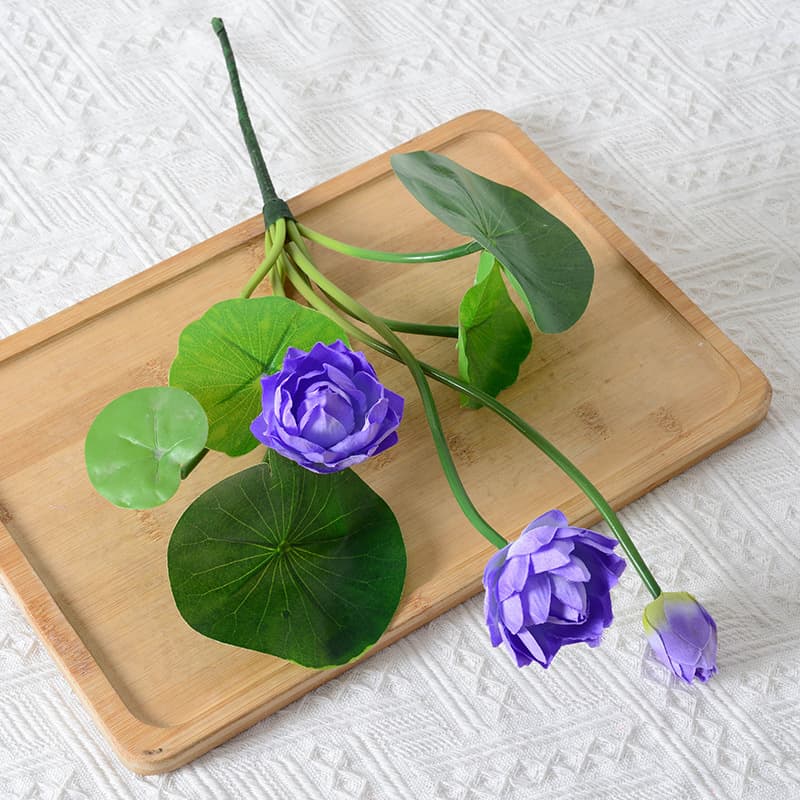 Artificial lotuses, pond decor for home use for living room, artificial flowers 2