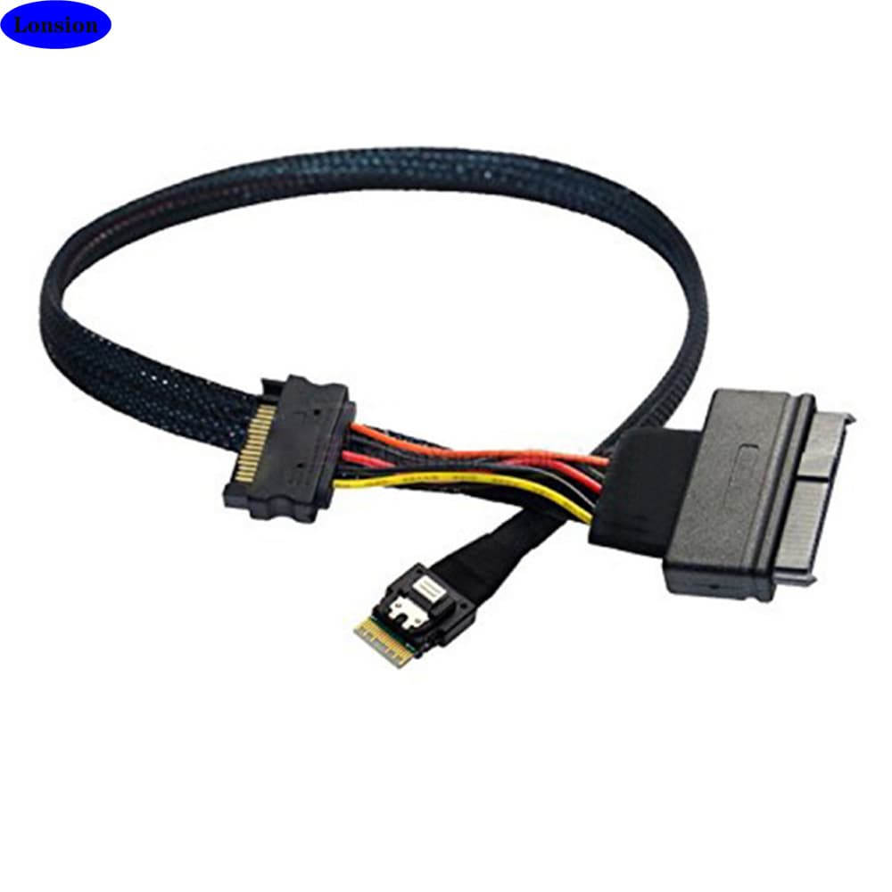 Mini SAS SFF-8654 to SAS 8639 U.2 Cable Adapter 2