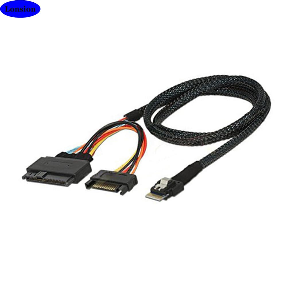 Mini SAS SFF-8654 to SAS 8639 U.2 Cable Adapter 4