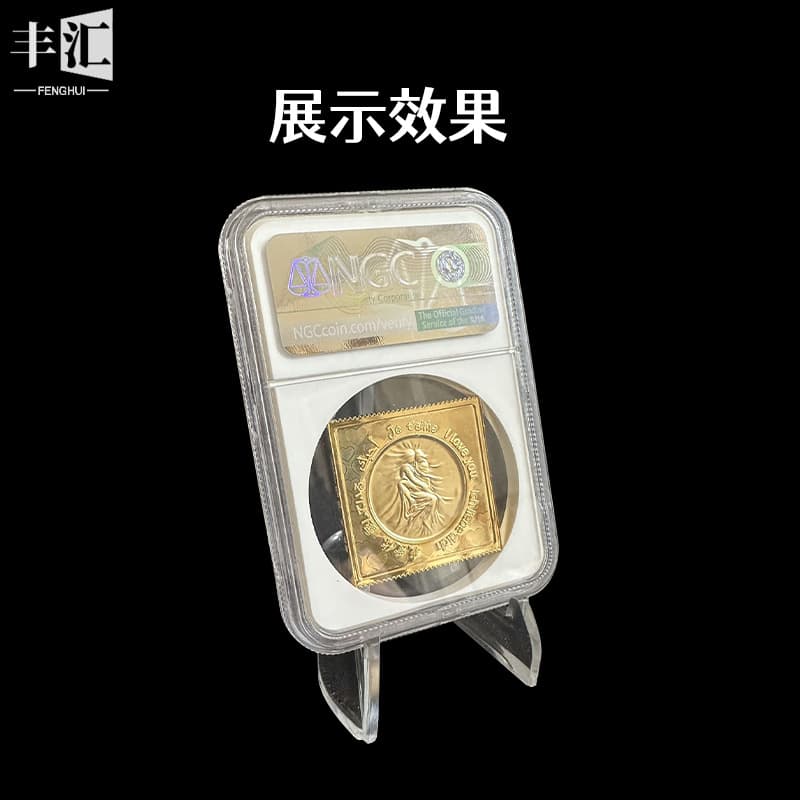 Stand, tubing, coins 3