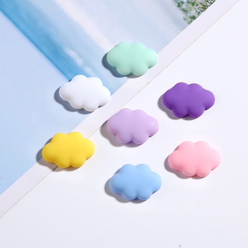 Cream sticker, cute hairgrip, headband, hair accessory, materials set, cloud, DIY 2