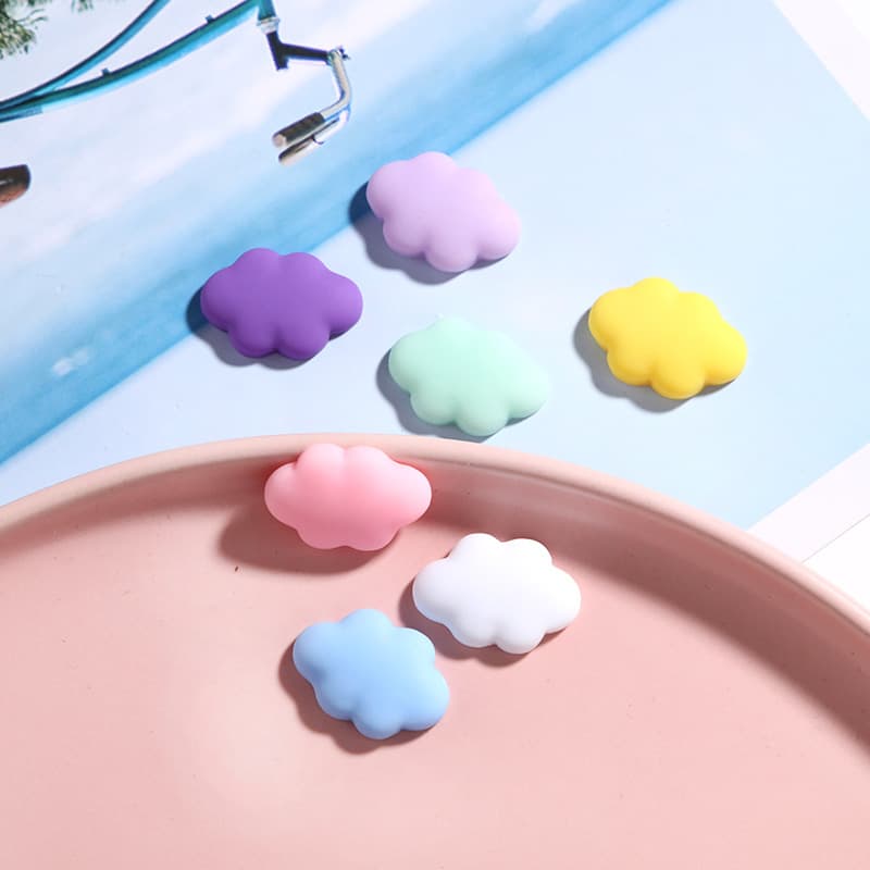Cream sticker, cute hairgrip, headband, hair accessory, materials set, cloud, DIY