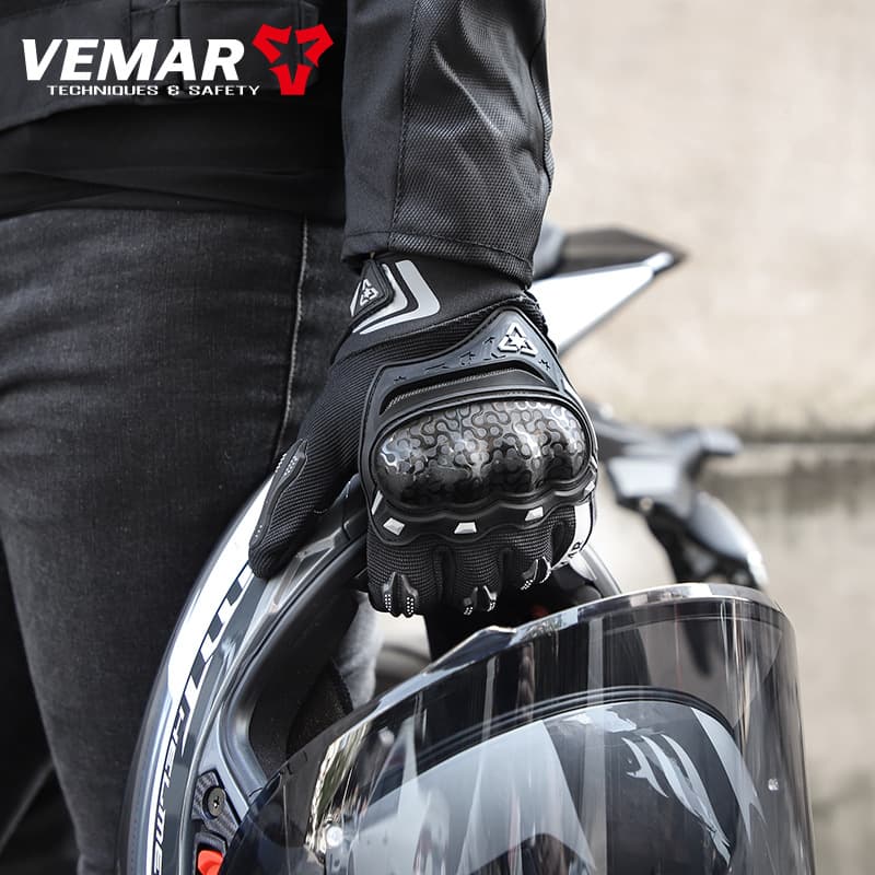Demi-season breathable non-slip wear-resistant gloves, night retroreflective equipment 2