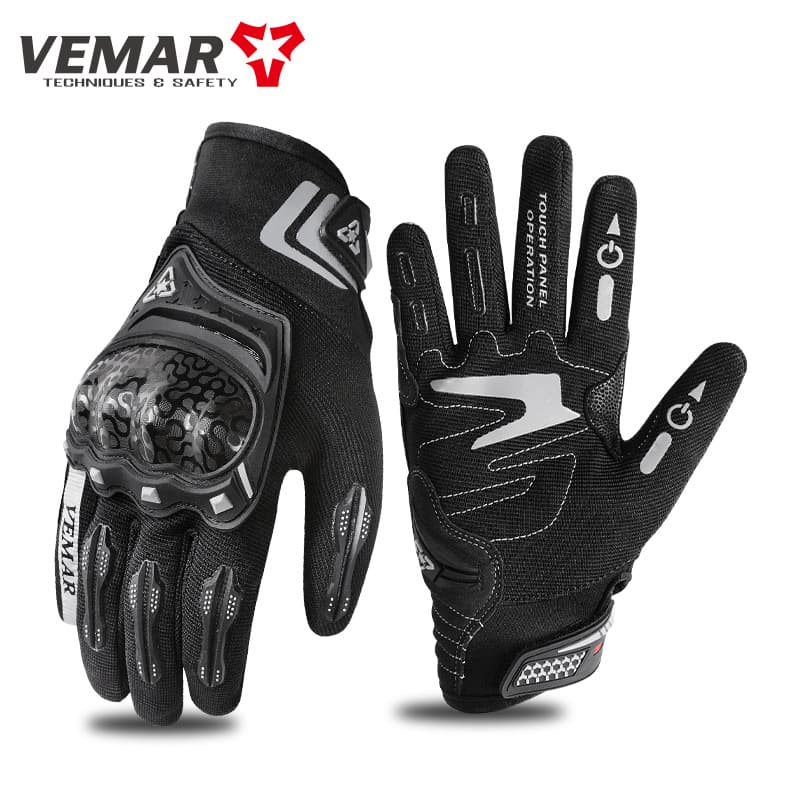 Demi-season breathable non-slip wear-resistant gloves, night retroreflective equipment 1