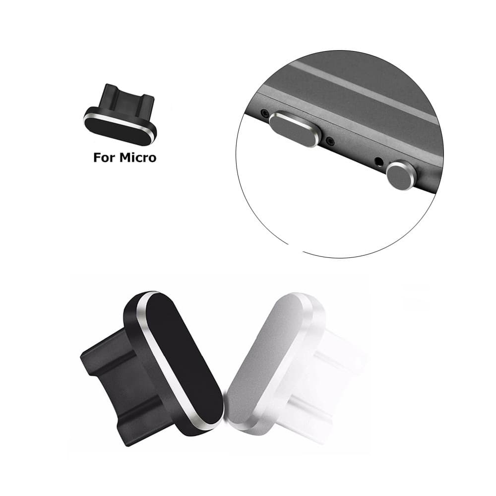 Metal micro dustproof plug USB interface plug Android dustproof plug Charging port dustproof plug Data port plug 5