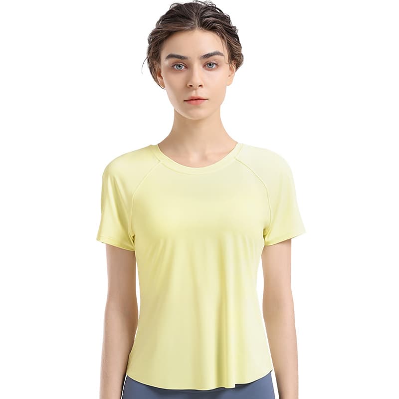 Sports short sleeve T-shirt, yoga clothing for gym, loose fit 5