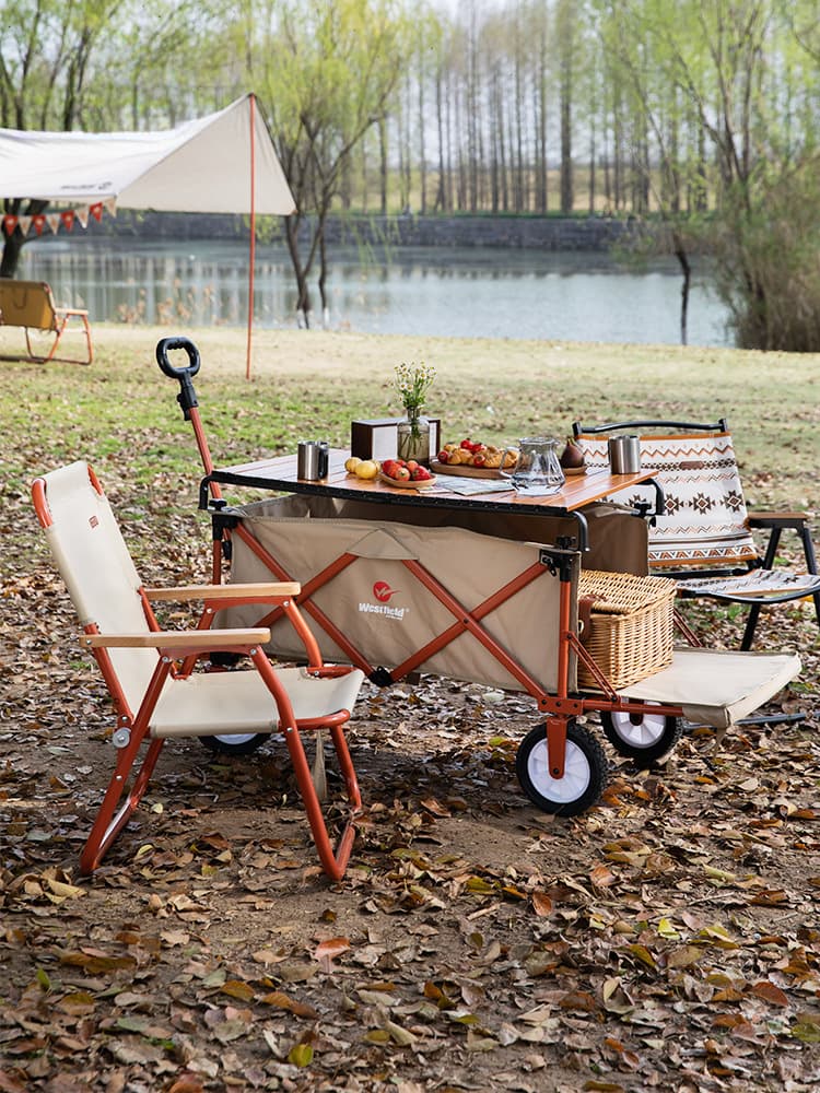 Folding cart for camping for table, aluminum alloy 3