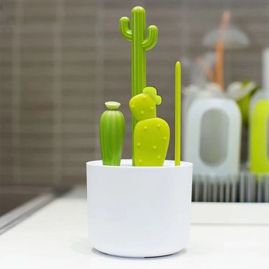 Universal bottle brush, children's pacifier, bottle detergent, cactus 2