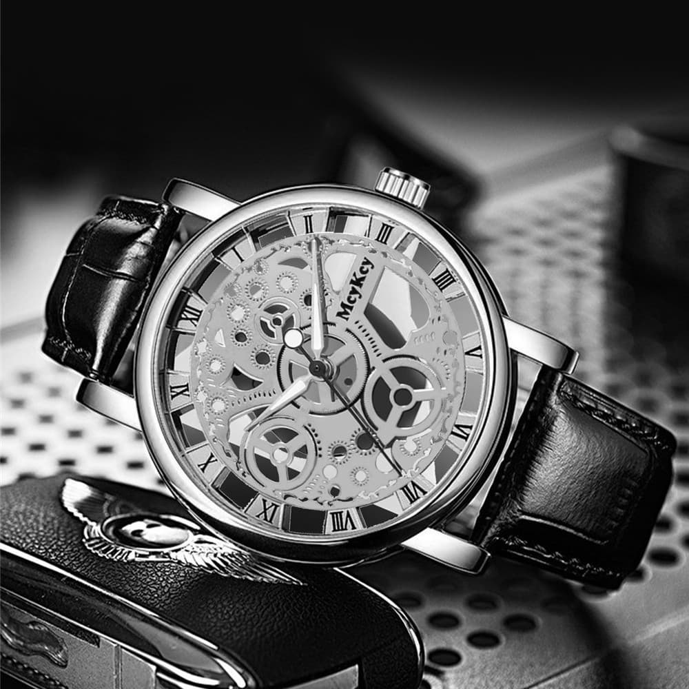 Mechanical men's mechanical watch, quartz belt, (Physicals) 2
