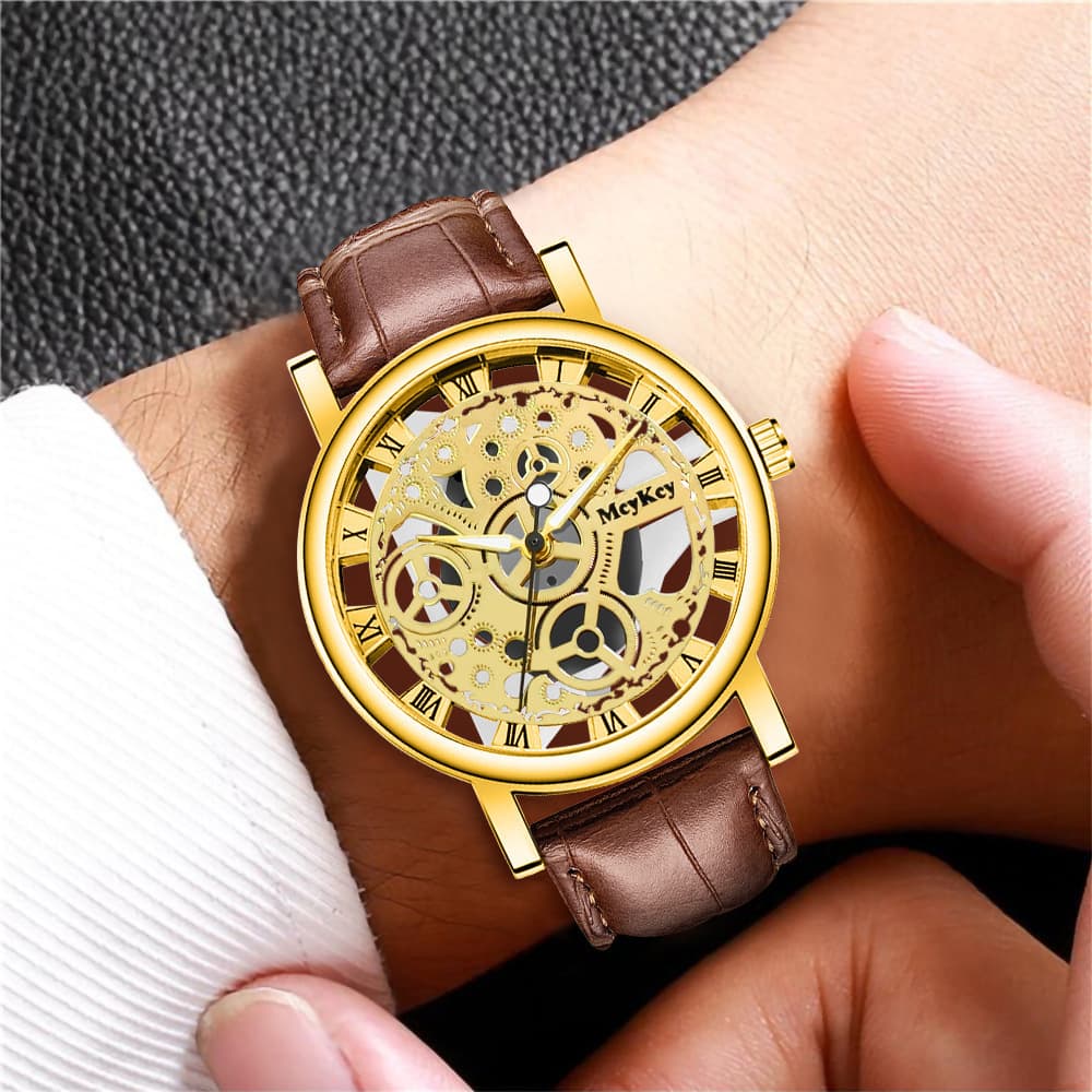 Mechanical men's mechanical watch, quartz belt, (Physicals) 4