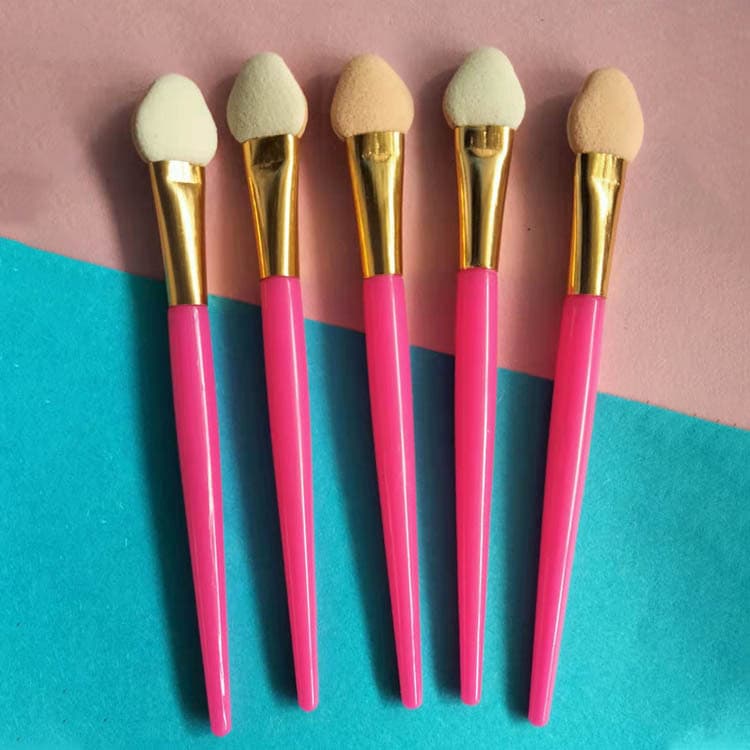 Single eye shadow brush rod red handle eye brush makeup tool sponge stick beauty tool painting eye shadow brush 7.3 1