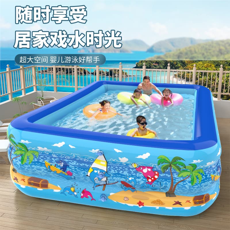 Inflatable water travel big swimming pool PVC, increased thickness 2