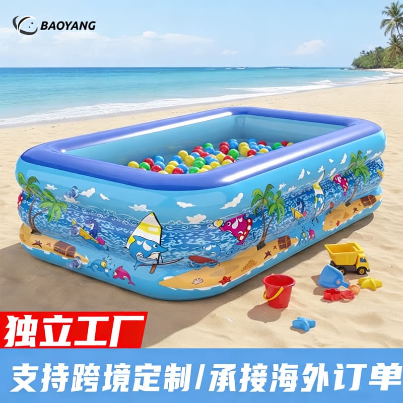 Inflatable water travel big swimming pool PVC, increased thickness 1