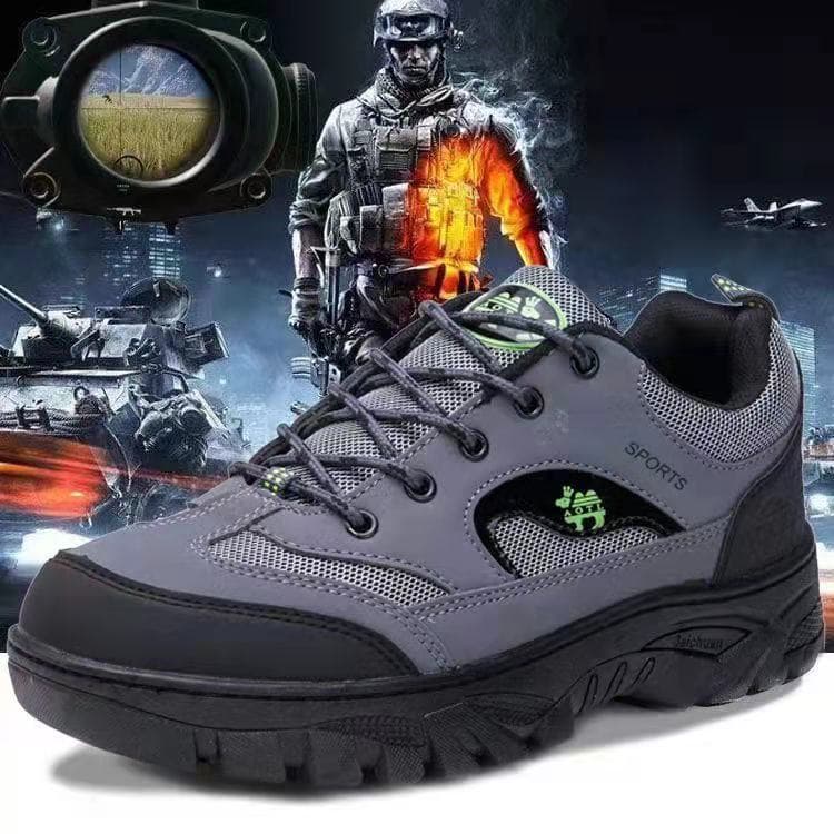Large size men's shoes, four seasons outdoor hiking shoes, running sports shoes, casual men's shoes, breathable mesh work labor protection shoes 4