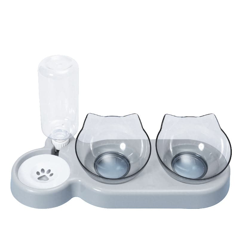 Cat bowl pet automatic water dispenser feeder double bowl integrated moisture-proof mouth cat dog bowl pet food utensil wholesale 5
