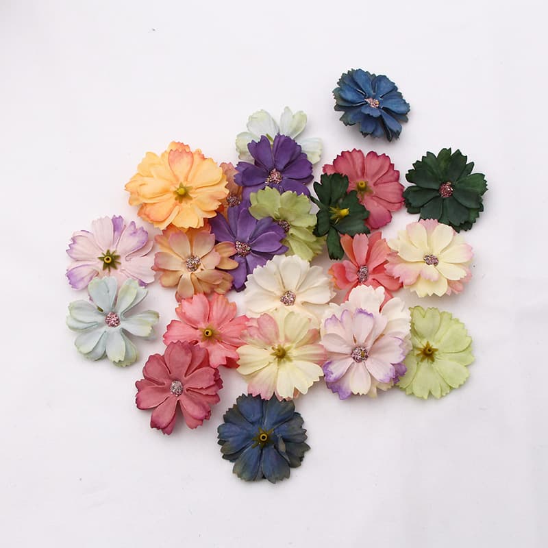 Star Flower DIY simulation silk flower head home decoration wedding flower wall chest flower decorative headgear accessories