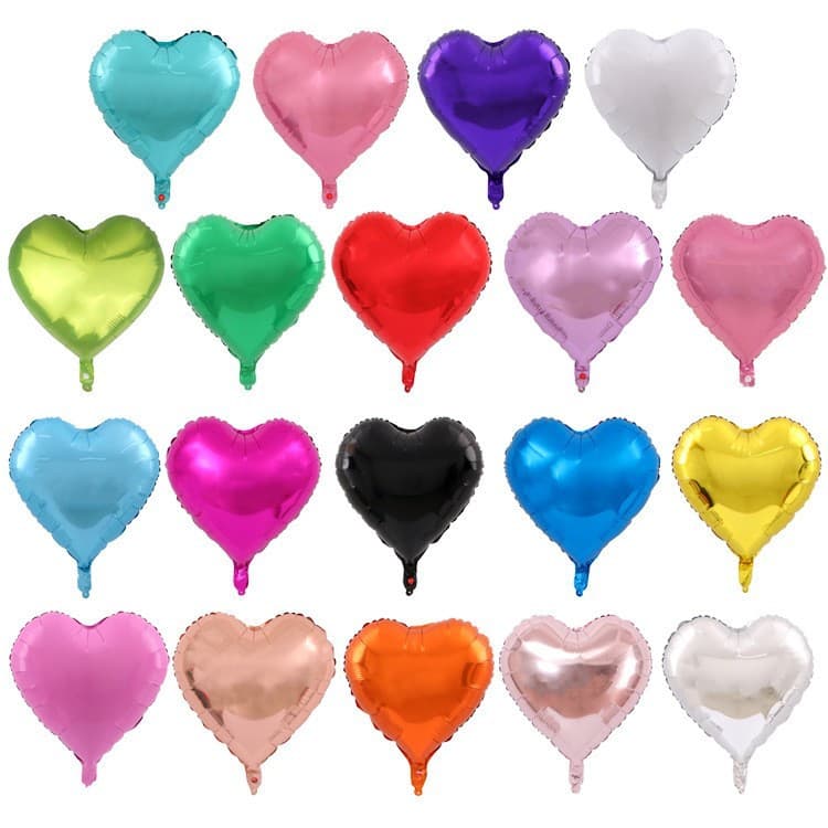 18 -inch love light board aluminum film foil balloon, wedding wedding furnishing wedding birthday party decorative balloon wholesale 2