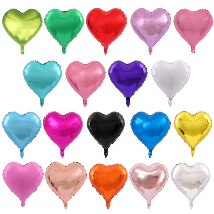 18 -inch love light board aluminum film foil balloon, wedding wedding furnishing wedding birthday party decorative balloon wholesale 1