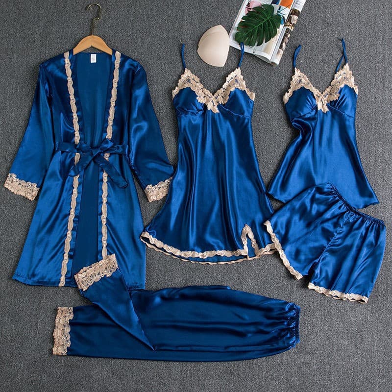 (Cross-border trading), pijama, sexy top with cups, golden thin set, lifting effect