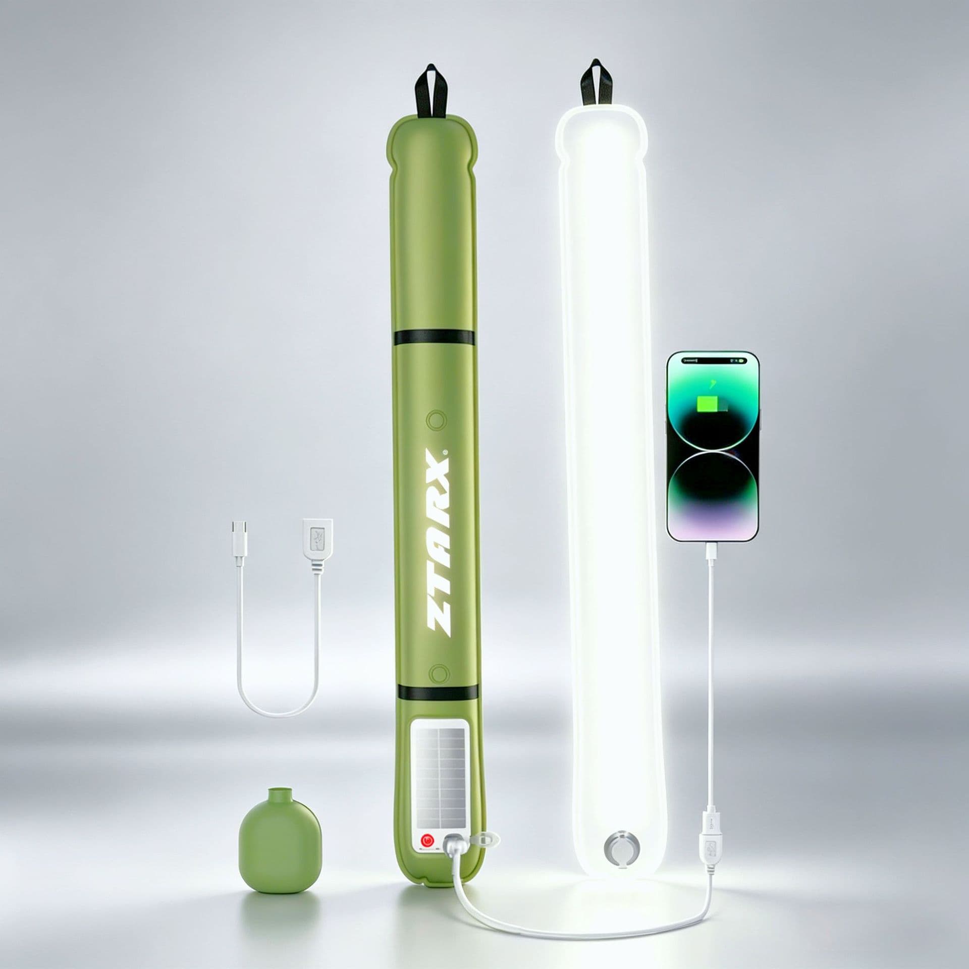 ZTARX Globally patented new outdoor camping solar inflatable lamp folding waterproof magnetic camping lamp air column 2
