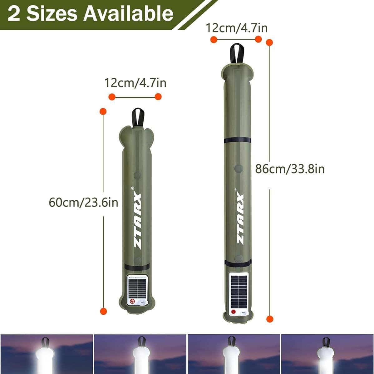 ZTARX Globally patented new outdoor camping solar inflatable lamp folding waterproof magnetic camping lamp air column 5