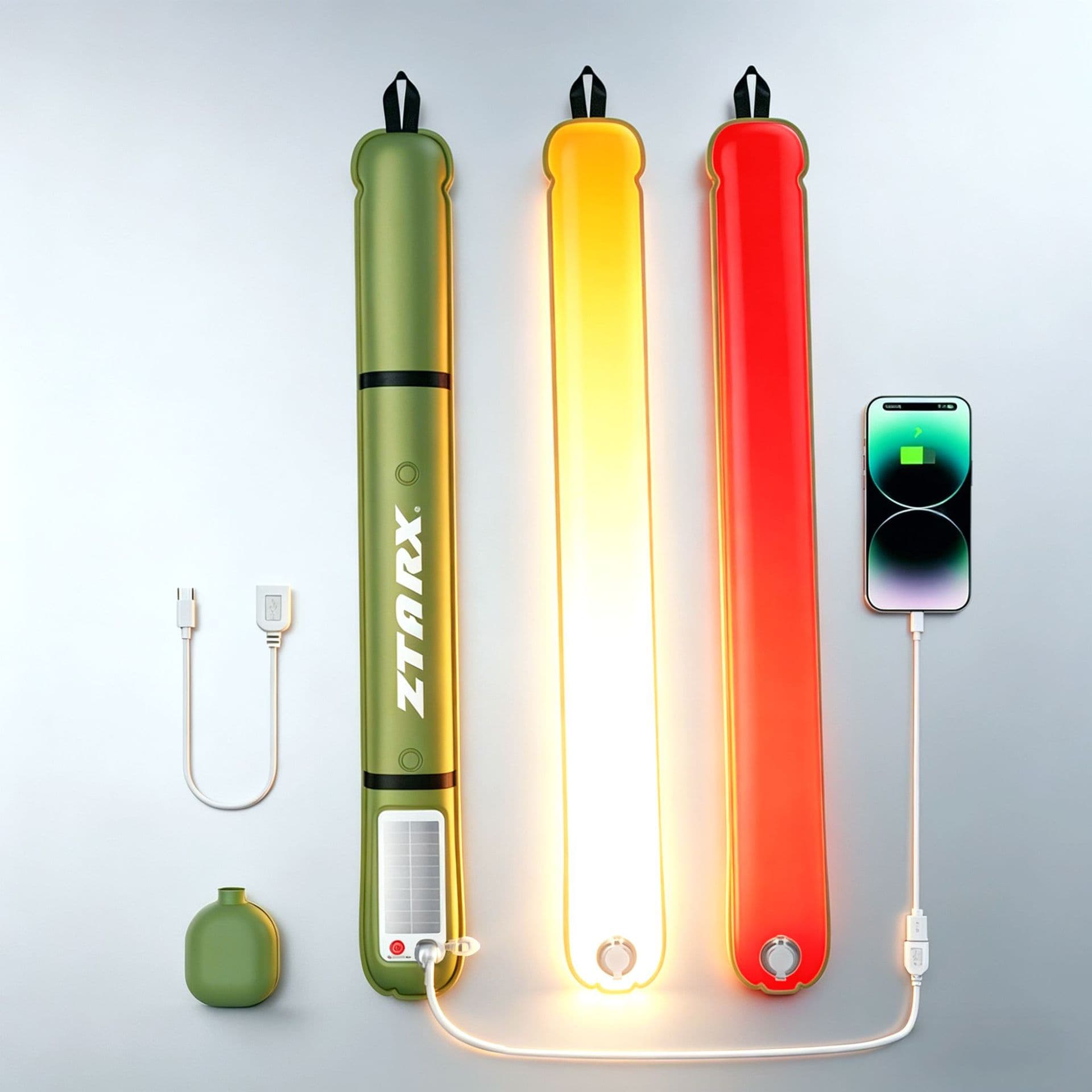 ZTARX Globally patented new outdoor camping solar inflatable lamp folding waterproof magnetic camping lamp air column 1
