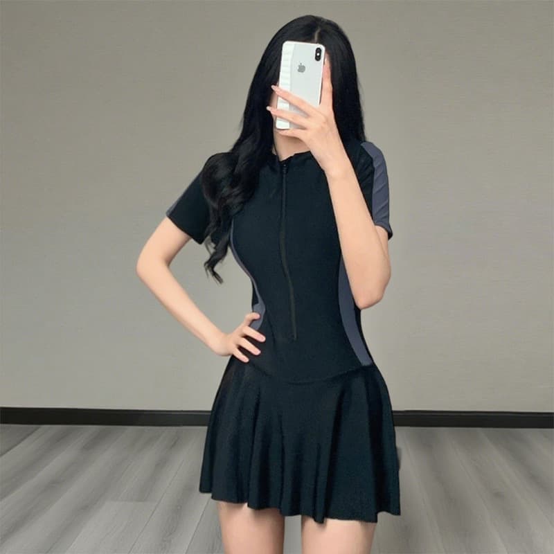 Swimwear, sports black skirt 2