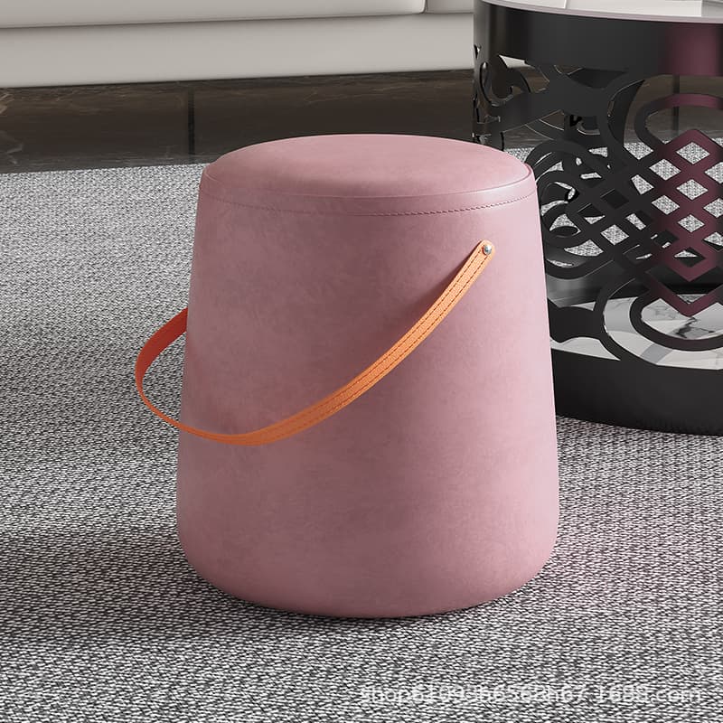 Portable portable stool wholesale light luxury portable home living room solid wood simple gift shoe changing stool portable stool 3