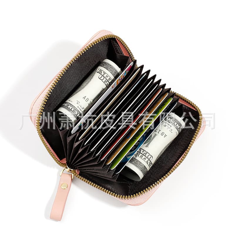 Small high quality organ with zipper, cartoon card holder for students, polyurethane cute wallet 2