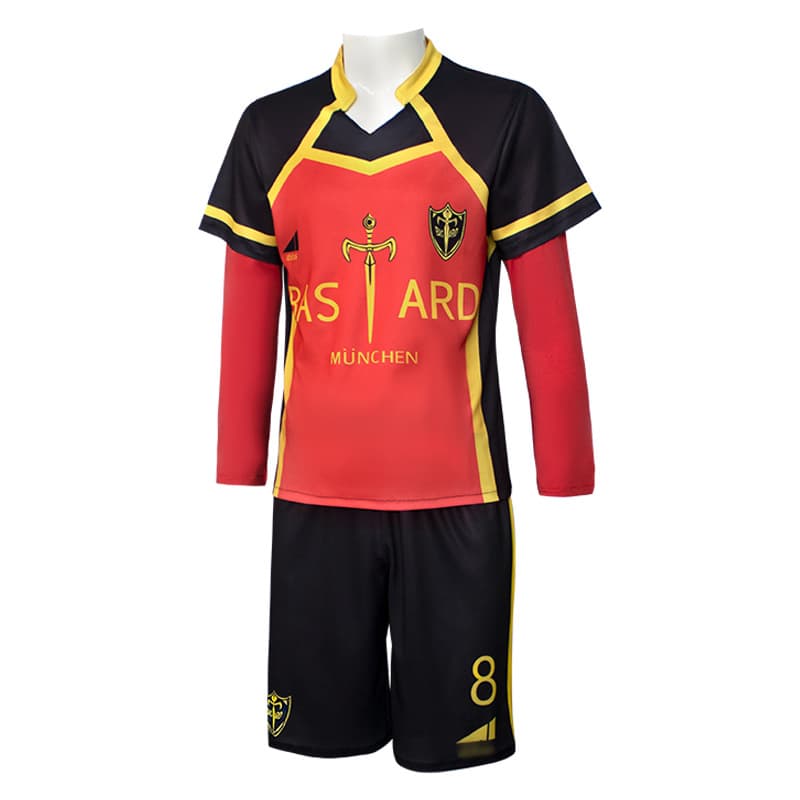 Blue football uniform, cosplay, Germany 3