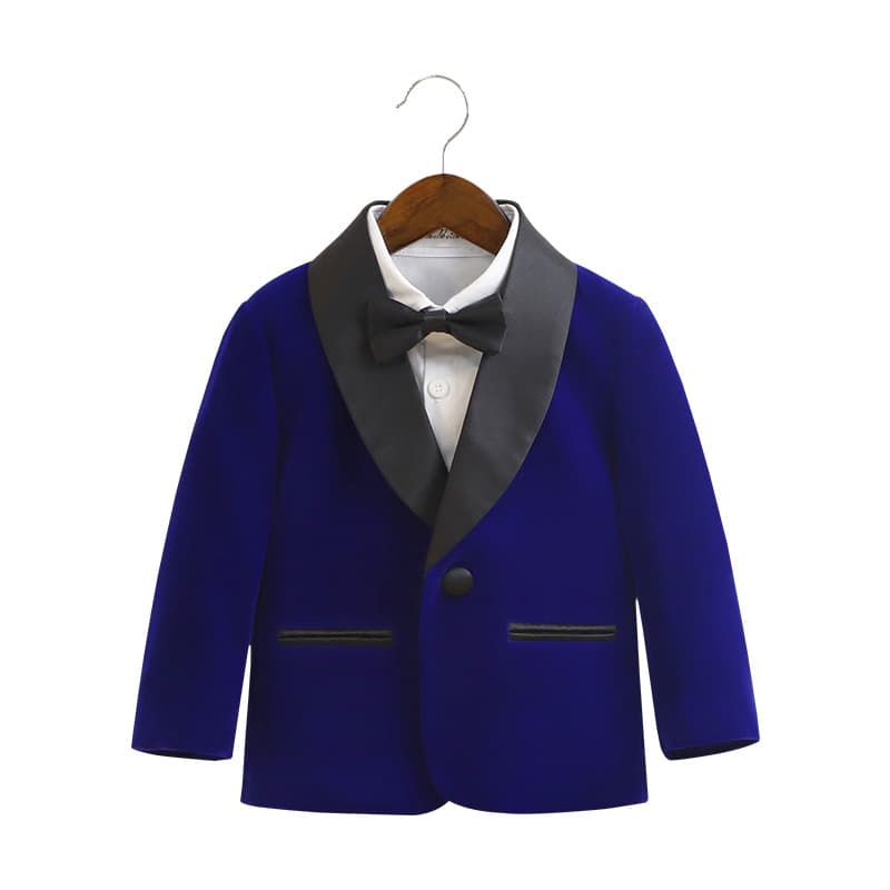Flower boy costume, classic suit, dress, children's piano performance costume 5
