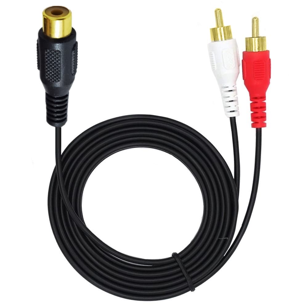 Audio cable Lotus RCA turns dual RCA audio cable Lotus head one point two audio video converter male 4