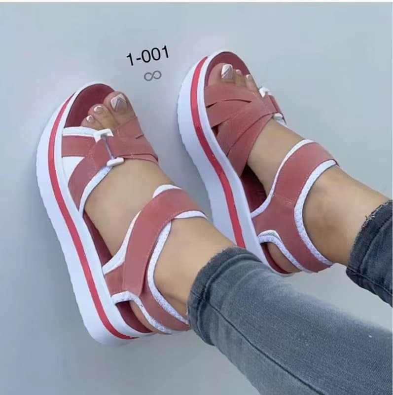 (Cross-border trading), beach sandals with velcro, European style, plus size 2