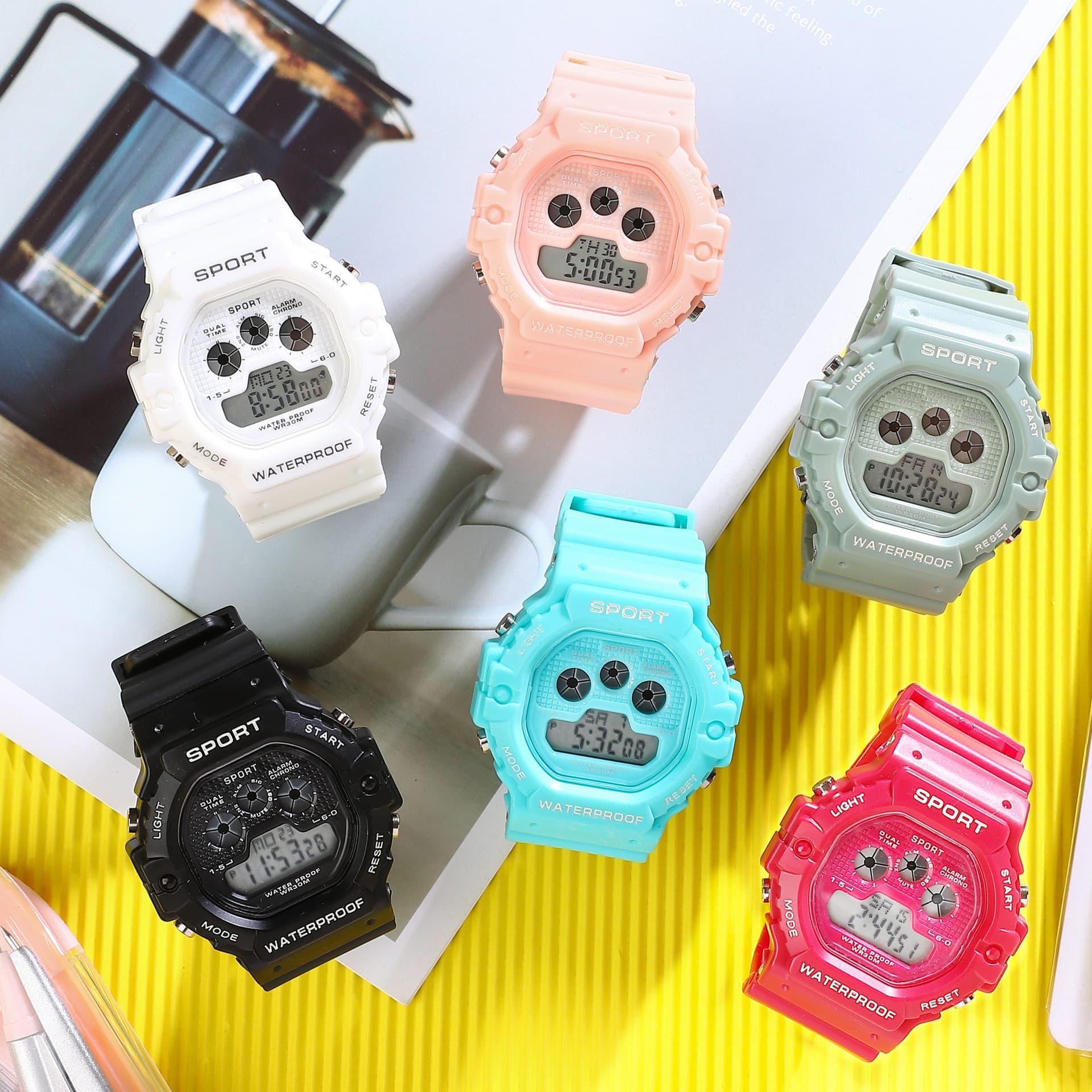 Universal waterproof sports electronic climbing watch for students 2