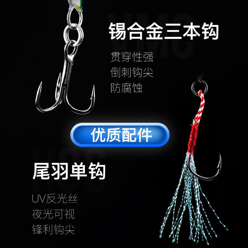 3D Print Quick Falling Falling Tieni Road Asian Fake Bait Sea Fishing Favorite Fishing Corium 10g20g30G60G60G Small Lead Fish 4