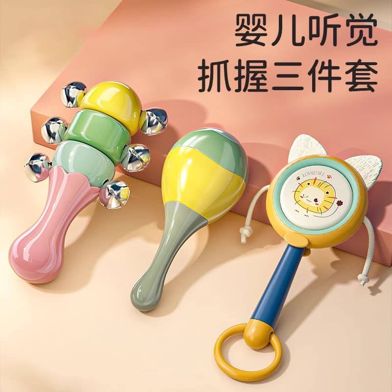 Maracas, toy, beanbag, grabber for training for new born, factory direct supply 3
