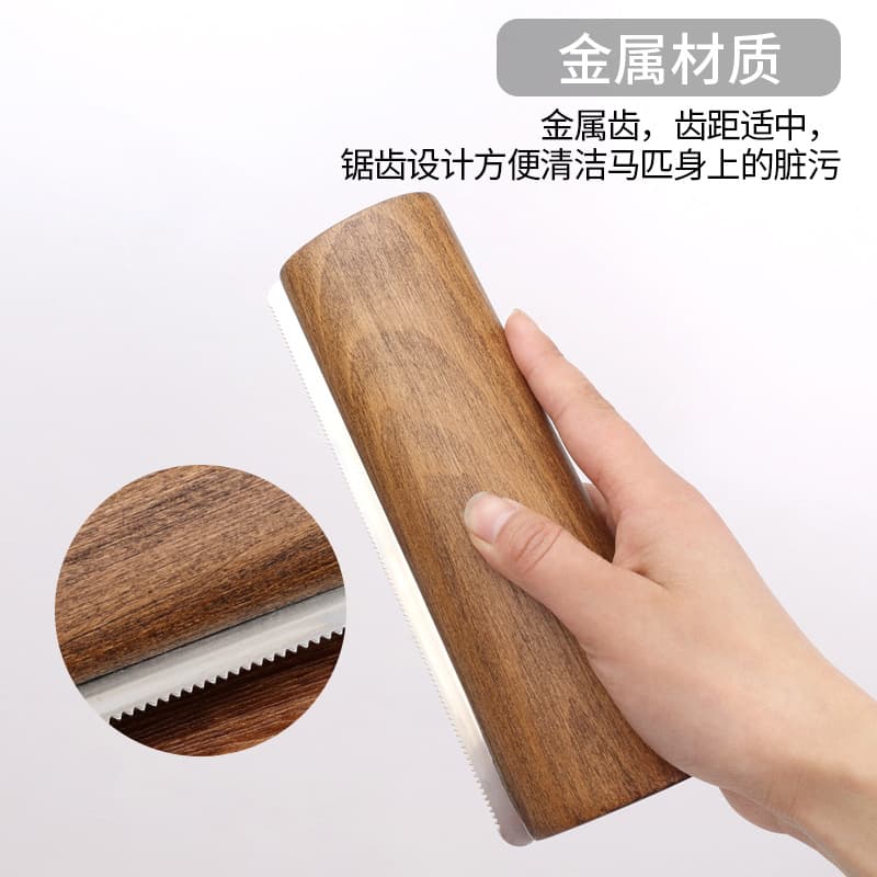 Horse Homing Products wholesale 20 cm Solid Trojan Khan Scraping Horse Cleaning Beauty Brush Malaysia Horse Horse Cleaning Tool 3