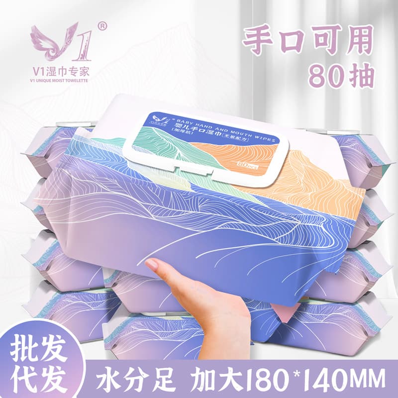 Children's grabber for new born, wet wipes, increased thickness 1