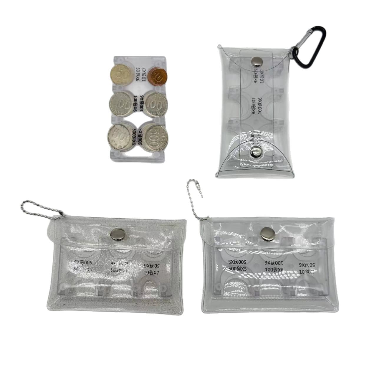 Japanese coins, handheld plastic wallet, storage system, bag 5