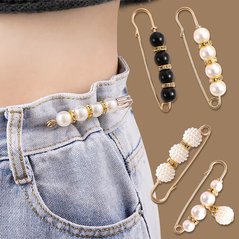 Trousers, pin, brace, brooch, accessory, protective underware, clips included