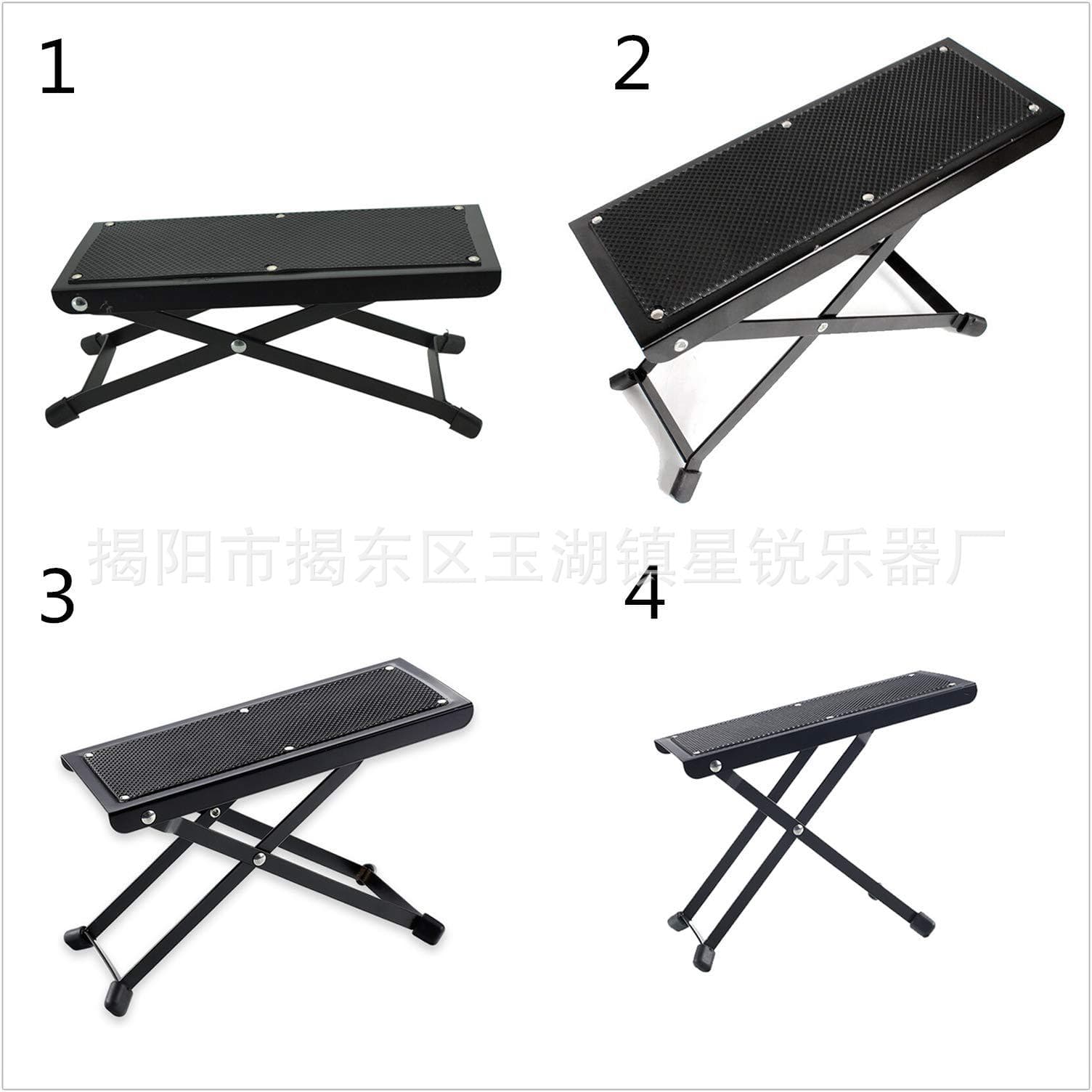 Guitar, pedal, adjustable metal doormat, footstool 3