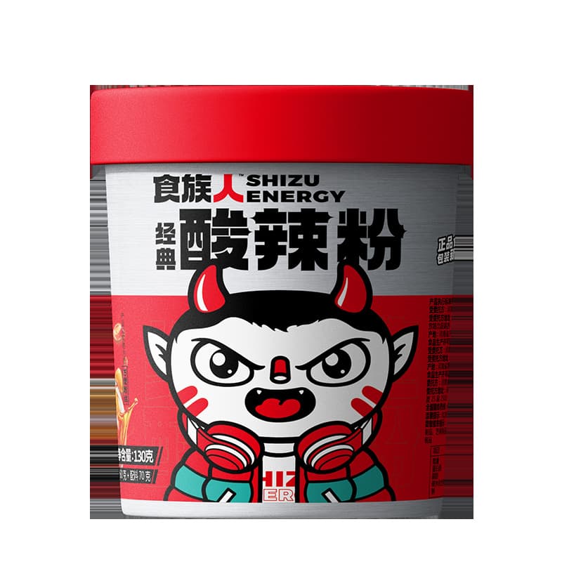 [Free Shipping] Food Tribe’s Classic Hot and Sour Noodles Bucket Instant Noodles Food Snacks Instant Noodles Instant No-cooking 5