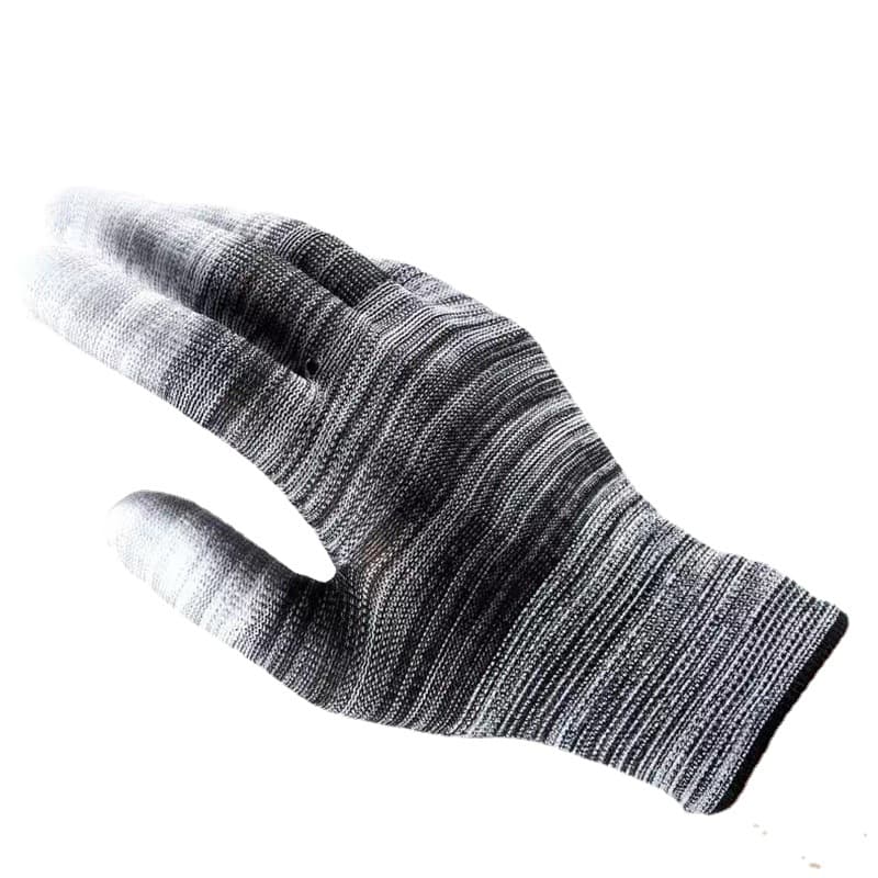 (Wholesale), polyurethane wear-resistant non-slip breathable thin nylon gloves dust-free for men and women 5
