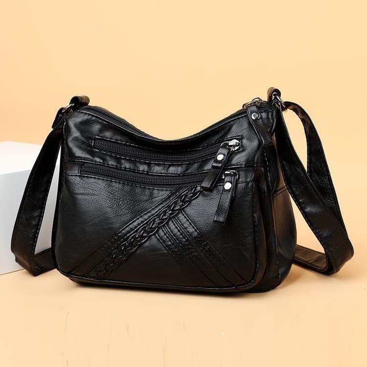 Capacious one-shoulder bag, shoulder bag, backpack, for middle age, 2023 collection 2