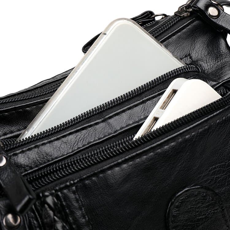 Capacious one-shoulder bag, shoulder bag, backpack, for middle age, 2023 collection 3