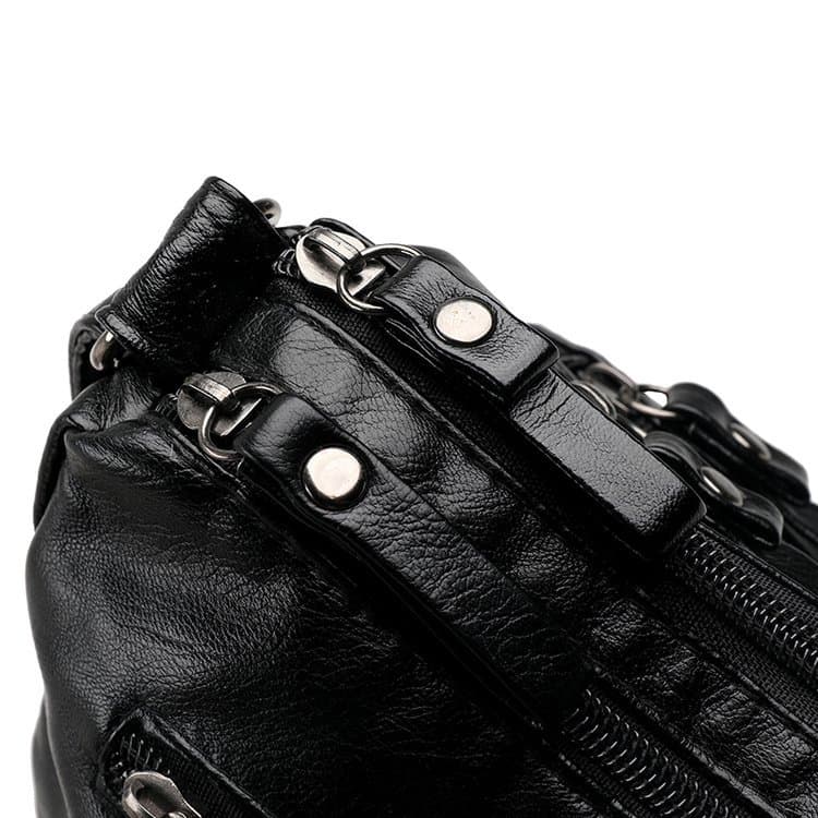Capacious one-shoulder bag, shoulder bag, backpack, for middle age, 2023 collection 4