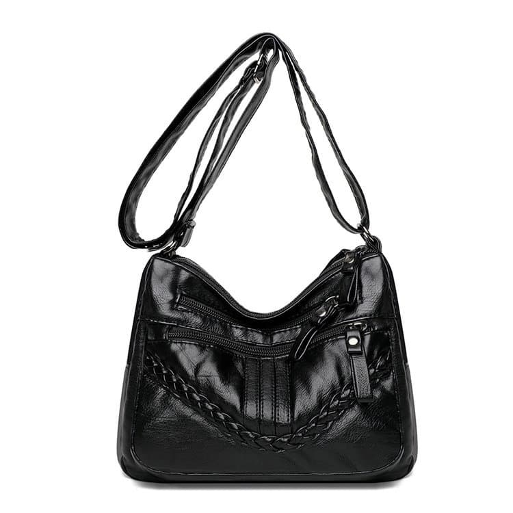Capacious one-shoulder bag, shoulder bag, backpack, for middle age, 2023 collection 5