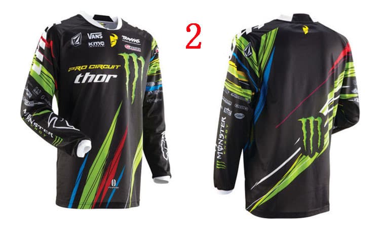 (Cross-border trading), kawasaki, summer long-sleeve, off-road jersey, mountain racing car 3